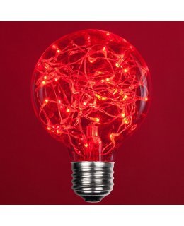 CL78450 E26 Base G80 Fairy Light RED LED Bulb 